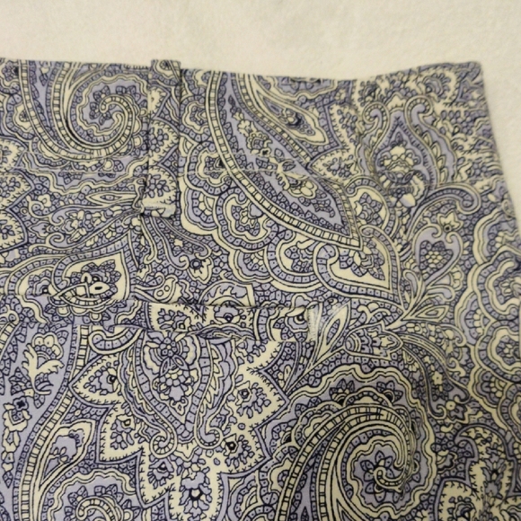 Talbots Purple Paisley Women's Shorts - Picture 10 of 12
